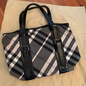 Burberry Nylon and Leather Trim Purse